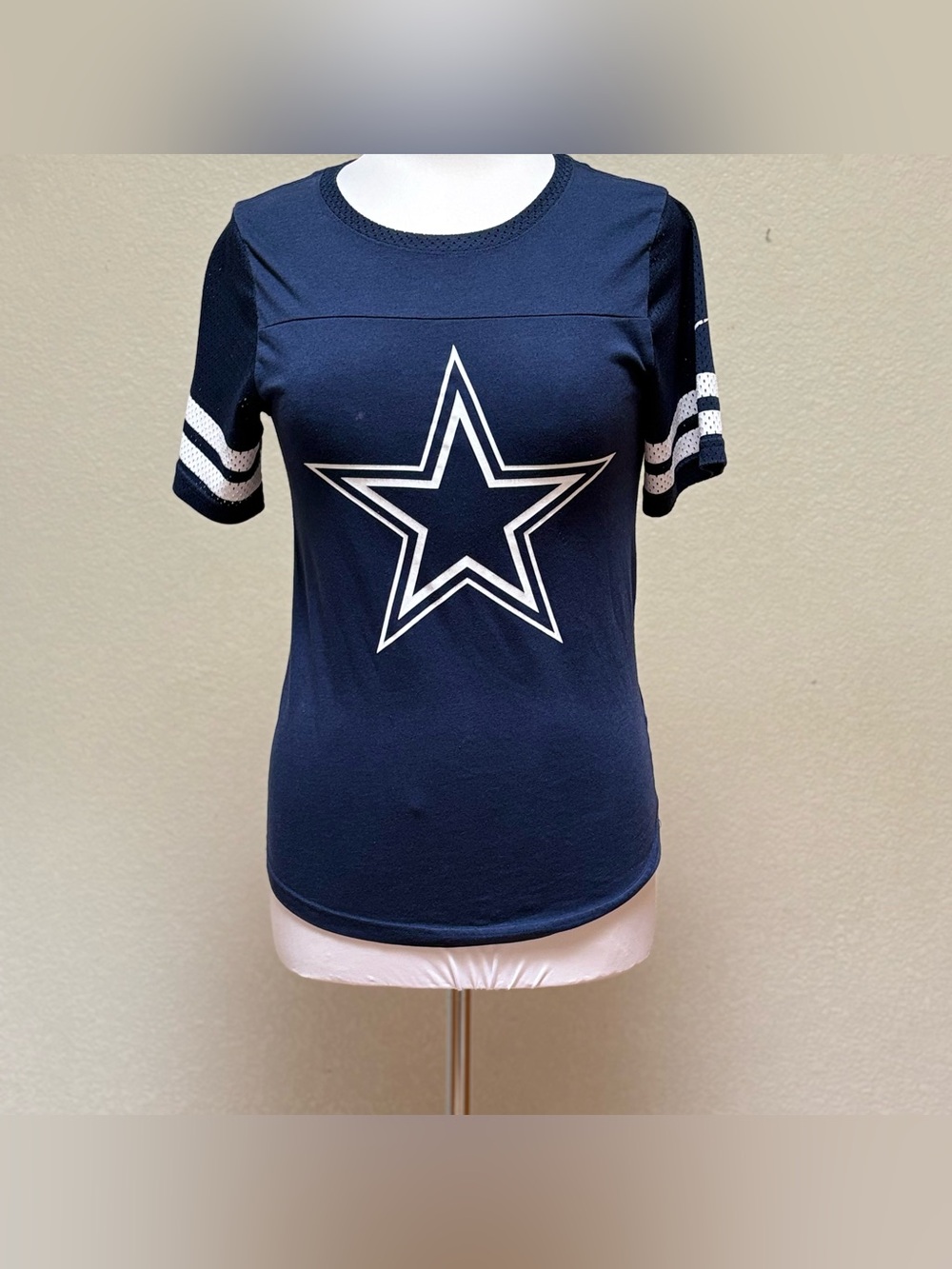 FA Navy and White Star Women's Jersey Tee